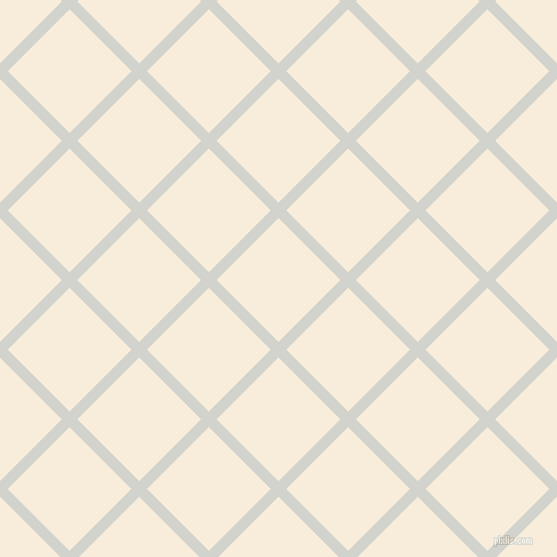 45/135 degree angle diagonal checkered chequered lines, 10 pixel line width, 80 pixel square size, Grey Nurse and Island Spice plaid checkered seamless tileable