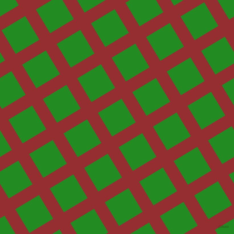 31/121 degree angle diagonal checkered chequered lines, 44 pixel line width, 97 pixel square size, Guardsman Red and Forest Green plaid checkered seamless tileable