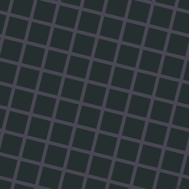 76/166 degree angle diagonal checkered chequered lines, 12 pixel line width, 66 pixel square size, Gun Powder and Swamp plaid checkered seamless tileable