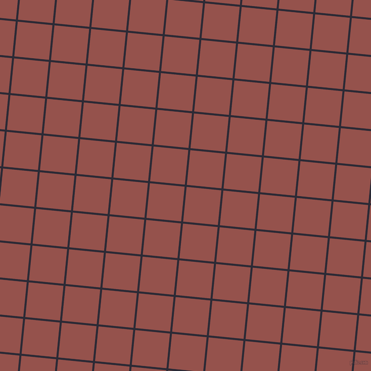 84/174 degree angle diagonal checkered chequered lines, 4 pixel lines width, 69 pixel square size, Haiti and Copper Rust plaid checkered seamless tileable