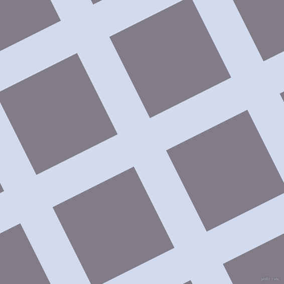 27/117 degree angle diagonal checkered chequered lines, 72 pixel lines width, 181 pixel square size, Hawkes Blue and Topaz plaid checkered seamless tileable
