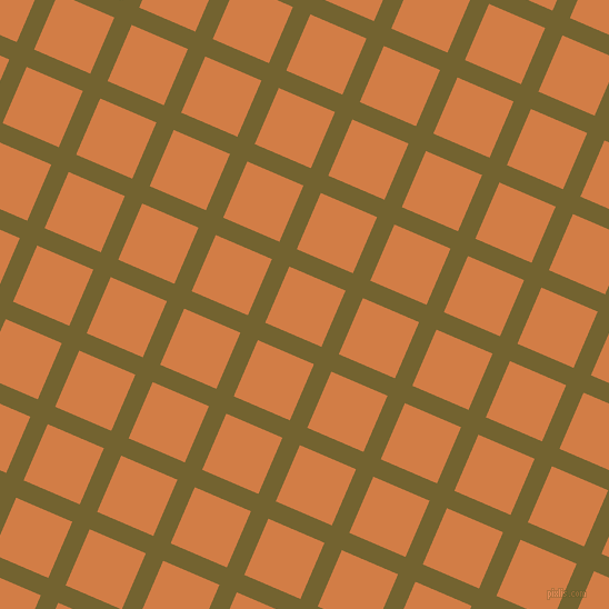 67/157 degree angle diagonal checkered chequered lines, 17 pixel lines width, 55 pixel square size, Himalaya and Raw Sienna plaid checkered seamless tileable