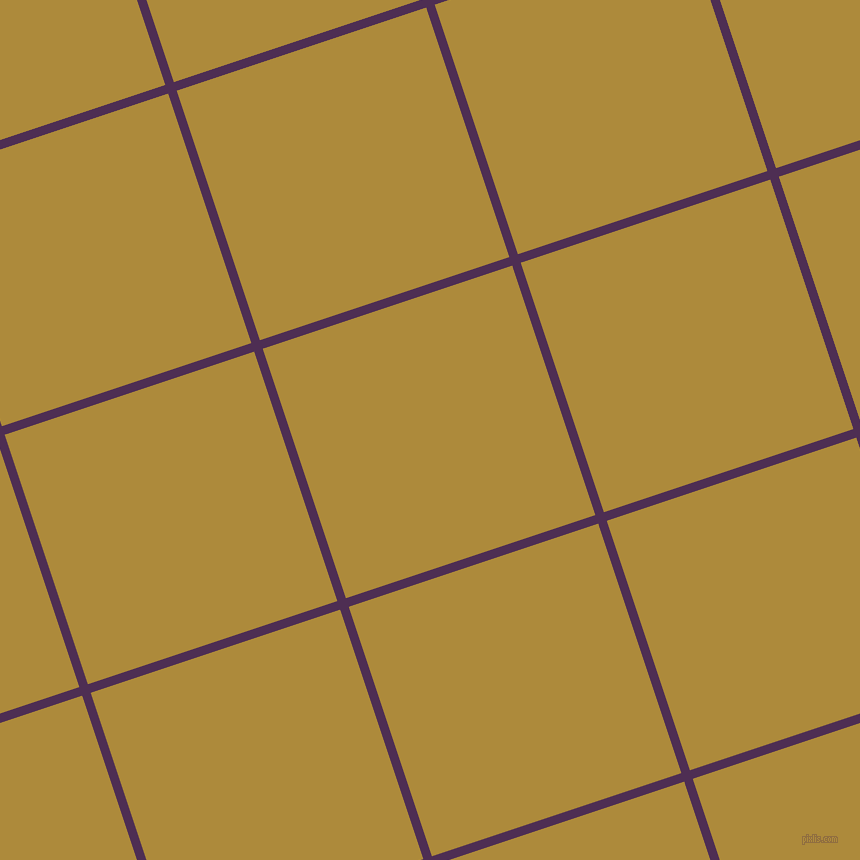 18/108 degree angle diagonal checkered chequered lines, 9 pixel lines width, 263 pixel square size, Hot Purple and Alpine plaid checkered seamless tileable