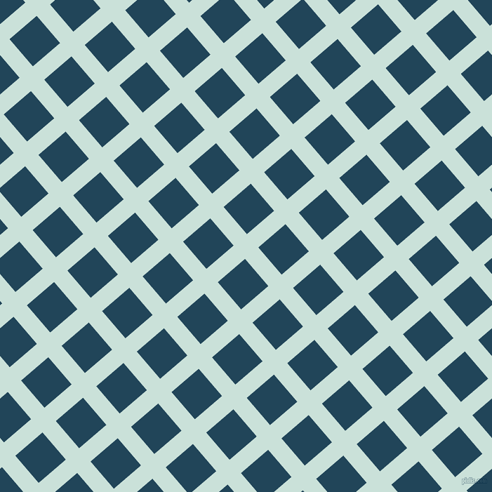 41/131 degree angle diagonal checkered chequered lines, 25 pixel lines width, 51 pixel square size, Iceberg and Astronaut Blue plaid checkered seamless tileable