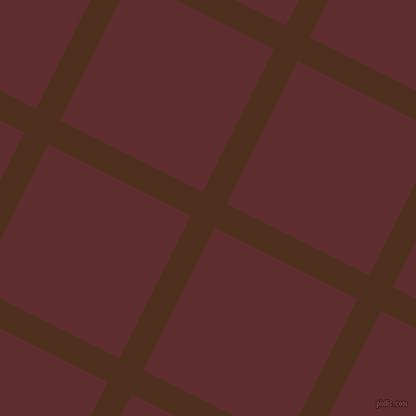 63/153 degree angle diagonal checkered chequered lines, 30 pixel lines width, 179 pixel square size, Indian Tan and Jazz plaid checkered seamless tileable