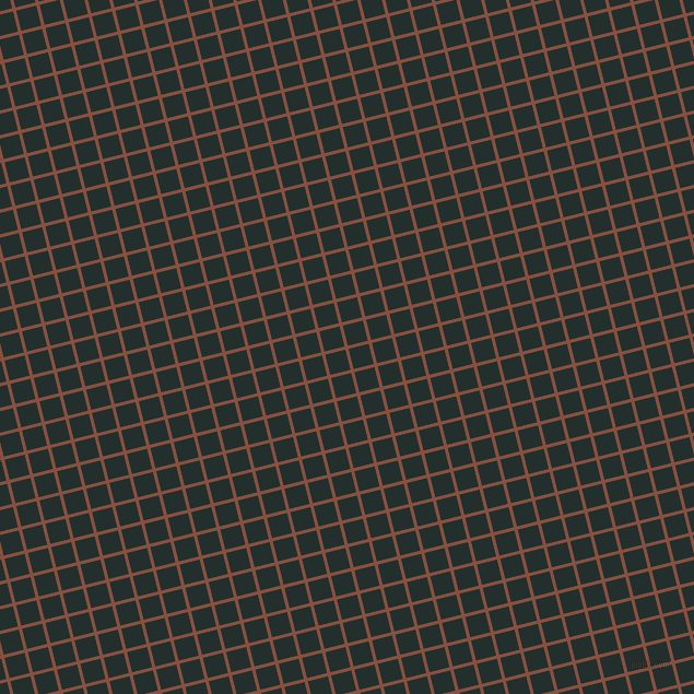 14/104 degree angle diagonal checkered chequered lines, 3 pixel lines width, 19 pixel square size, Ironstone and Racing Green plaid checkered seamless tileable