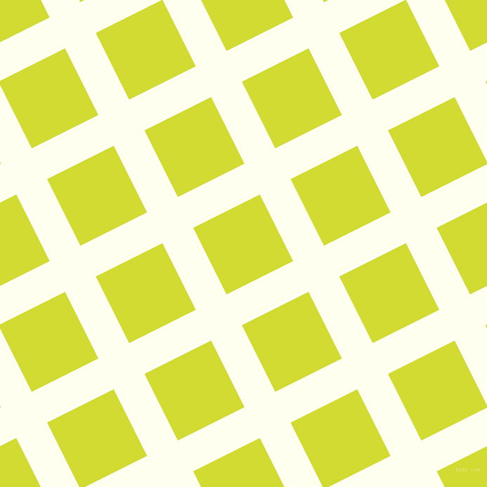 27/117 degree angle diagonal checkered chequered lines, 49 pixel lines width, 106 pixel square size, Ivory and Bitter Lemon plaid checkered seamless tileable