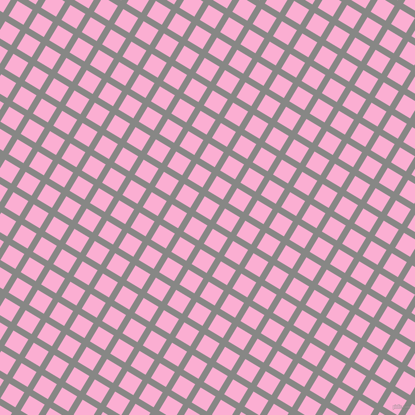 59/149 degree angle diagonal checkered chequered lines, 13 pixel line width, 36 pixel square size, Jumbo and Lavender Pink plaid checkered seamless tileable