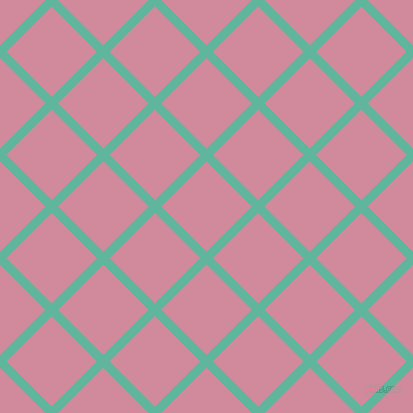 45/135 degree angle diagonal checkered chequered lines, 9 pixel lines width, 64 pixel square size, Keppel and Can Can plaid checkered seamless tileable