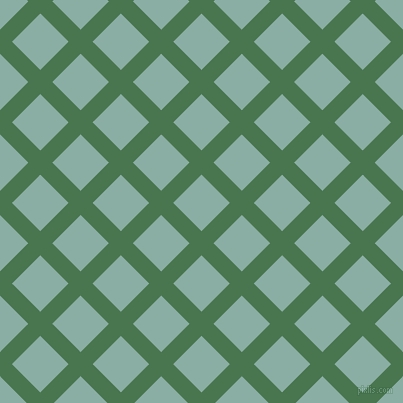 45/135 degree angle diagonal checkered chequered lines, 17 pixel lines width, 40 pixel square size, Killarney and Sea Nymph plaid checkered seamless tileable
