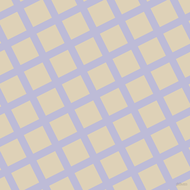 27/117 degree angle diagonal checkered chequered lines, 24 pixel line width, 68 pixel square size, Lavender Grey and Spanish White plaid checkered seamless tileable