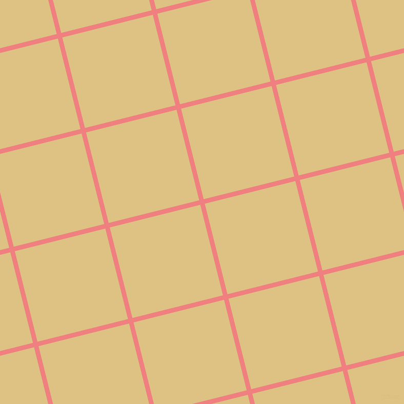 14/104 degree angle diagonal checkered chequered lines, 9 pixel line width, 182 pixel square size, Light Coral and Zombie plaid checkered seamless tileable