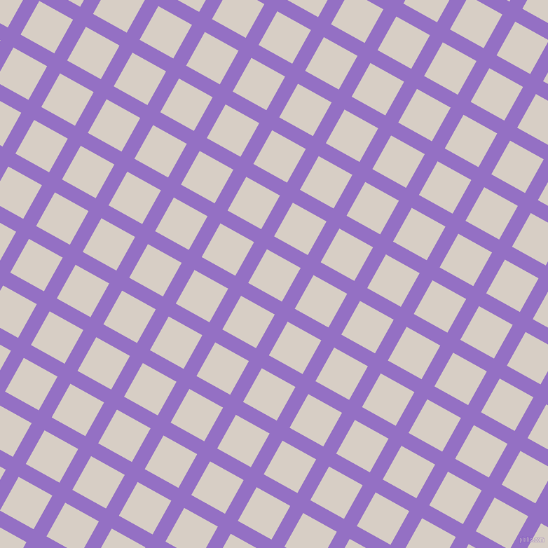 61/151 degree angle diagonal checkered chequered lines, 21 pixel line width, 55 pixel square size, Lilac Bush and Swirl plaid checkered seamless tileable