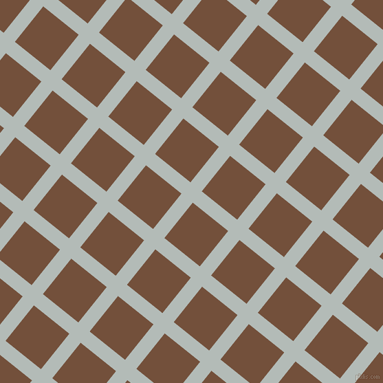 51/141 degree angle diagonal checkered chequered lines, 21 pixel lines width, 66 pixel square size, Loblolly and Old Copper plaid checkered seamless tileable