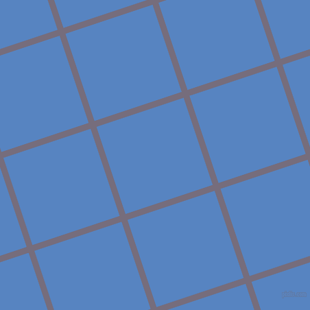 18/108 degree angle diagonal checkered chequered lines, 9 pixel lines width, 134 pixel square size, Mamba and Havelock Blue plaid checkered seamless tileable