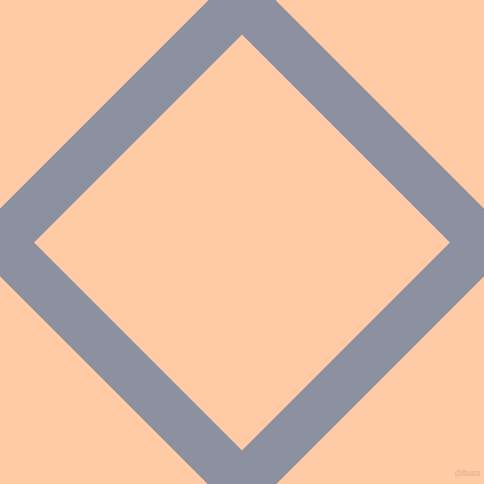 45/135 degree angle diagonal checkered chequered lines, 70 pixel lines width, 429 pixel square size, Manatee and Peach plaid checkered seamless tileable