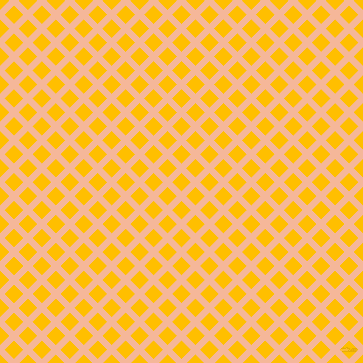 45/135 degree angle diagonal checkered chequered lines, 13 pixel line width, 26 pixel square size, Mandys Pink and Amber plaid checkered seamless tileable