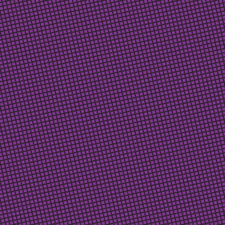 13/103 degree angle diagonal checkered chequered lines, 4 pixel line width, 9 pixel square size, Mardi Gras and Vivid Violet plaid checkered seamless tileable