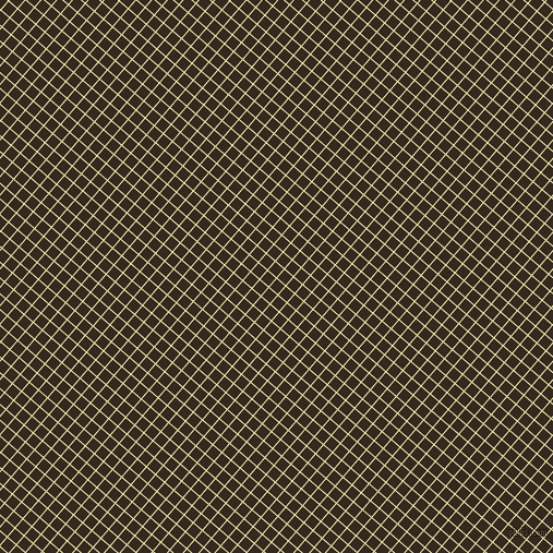 49/139 degree angle diagonal checkered chequered lines, 1 pixel line width, 10 pixel square size, Medium Goldenrod and Cocoa Brown plaid checkered seamless tileable
