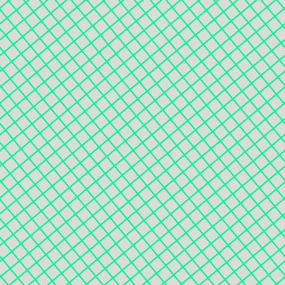 40/130 degree angle diagonal checkered chequered lines, 3 pixel line width, 22 pixel square size, Medium Spring Green and Aqua Haze plaid checkered seamless tileable