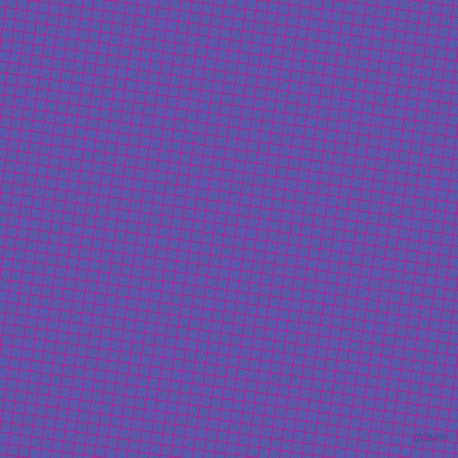 82/172 degree angle diagonal checkered chequered lines, 1 pixel line width, 11 pixel square size, Medium Violet Red and Rich Blue plaid checkered seamless tileable