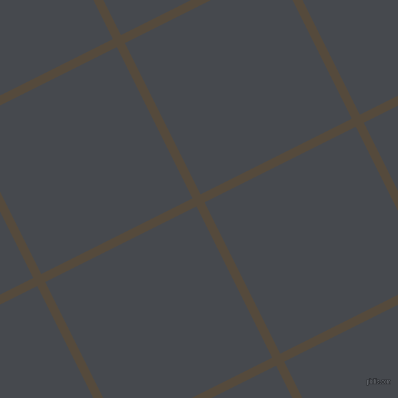 27/117 degree angle diagonal checkered chequered lines, 13 pixel lines width, 247 pixel square size, Metallic Bronze and Tuna plaid checkered seamless tileable