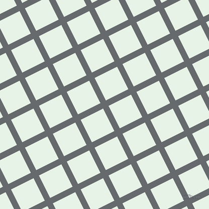 27/117 degree angle diagonal checkered chequered lines, 12 pixel lines width, 50 pixel square size, Mid Grey and Aqua Spring plaid checkered seamless tileable