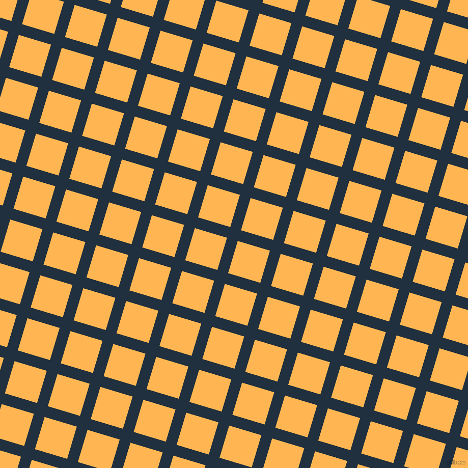 73/163 degree angle diagonal checkered chequered lines, 22 pixel lines width, 66 pixel square size, Midnight and Koromiko plaid checkered seamless tileable