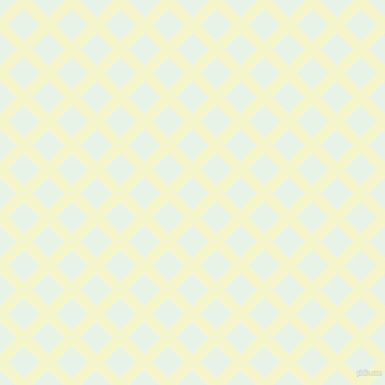 45/135 degree angle diagonal checkered chequered lines, 16 pixel line width, 32 pixel square size, Mimosa and Aqua Spring plaid checkered seamless tileable
