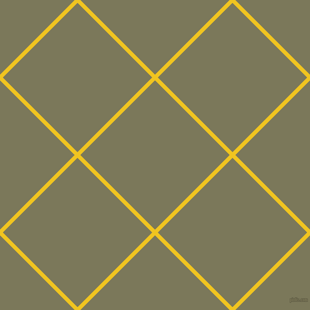 45/135 degree angle diagonal checkered chequered lines, 8 pixel line width, 208 pixel square size, Moon Yellow and Kokoda plaid checkered seamless tileable