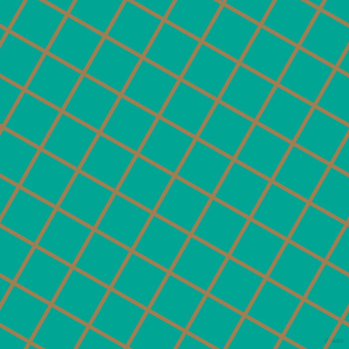 60/150 degree angle diagonal checkered chequered lines, 8 pixel line width, 79 pixel square size, Muesli and Persian Green plaid checkered seamless tileable