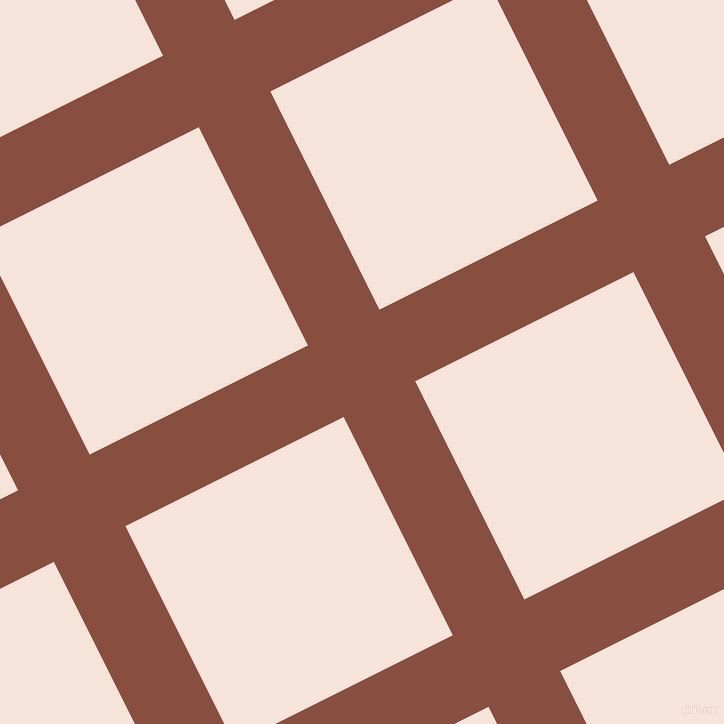 27/117 degree angle diagonal checkered chequered lines, 80 pixel line width, 244 pixel square size, Mule Fawn and Provincial Pink plaid checkered seamless tileable