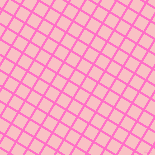 59/149 degree angle diagonal checkered chequered lines, 9 pixel lines width, 47 pixel square size, Neon Pink and Azalea plaid checkered seamless tileable