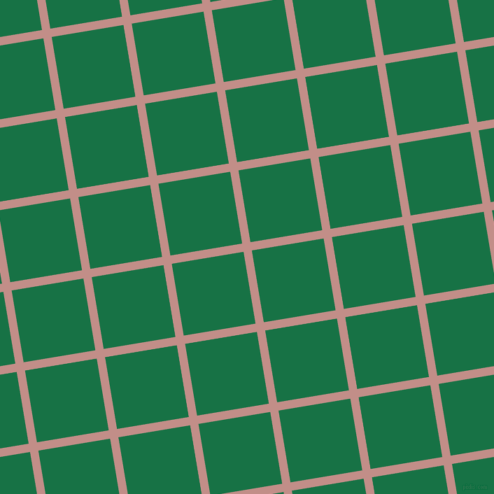 9/99 degree angle diagonal checkered chequered lines, 12 pixel line width, 104 pixel square size, Oriental Pink and Dark Spring Green plaid checkered seamless tileable