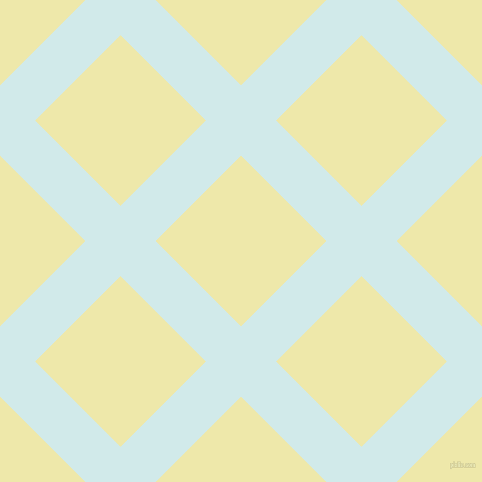 45/135 degree angle diagonal checkered chequered lines, 70 pixel lines width, 170 pixel square size, Oyster Bay and Pale Goldenrod plaid checkered seamless tileable