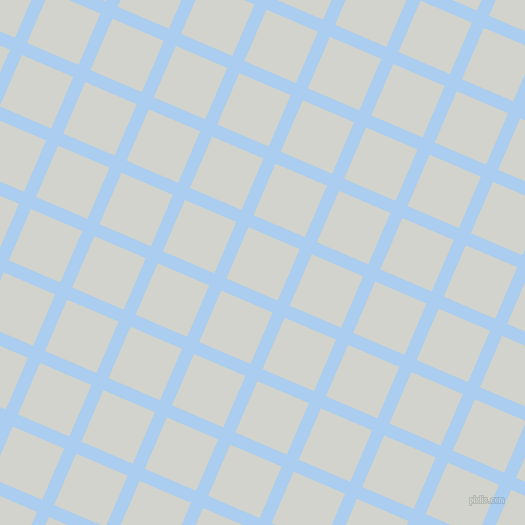 67/157 degree angle diagonal checkered chequered lines, 13 pixel lines width, 56 pixel square size, Pale Cornflower Blue and Grey Nurse plaid checkered seamless tileable