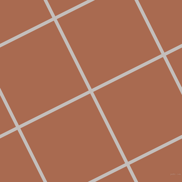 27/117 degree angle diagonal checkered chequered lines, 11 pixel line width, 259 pixel square size, Pale Slate and Sante Fe plaid checkered seamless tileable