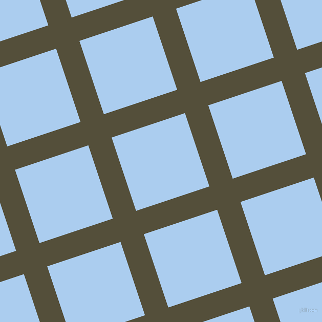 18/108 degree angle diagonal checkered chequered lines, 48 pixel line width, 151 pixel square size, Panda and Pale Cornflower Blue plaid checkered seamless tileable
