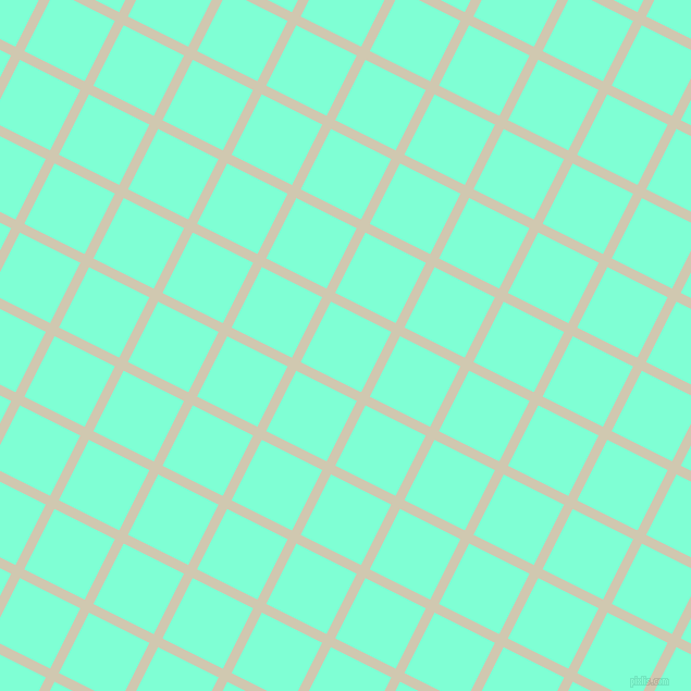 63/153 degree angle diagonal checkered chequered lines, 9 pixel line width, 62 pixel square size, Parchment and Aquamarine plaid checkered seamless tileable