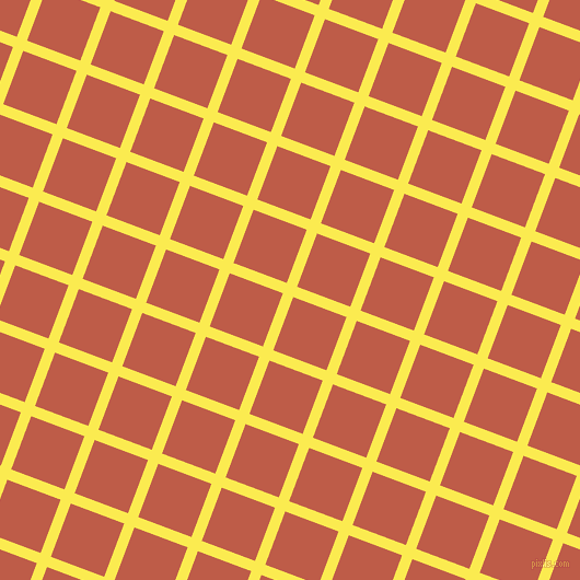 69/159 degree angle diagonal checkered chequered lines, 10 pixel lines width, 52 pixel square size, Paris Daisy and Flame Pea plaid checkered seamless tileable