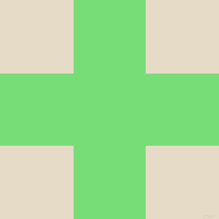checkered chequered horizontal vertical lines, 240 pixel line width, 489 pixel square size, Pastel Green and Half Spanish White plaid checkered seamless tileable