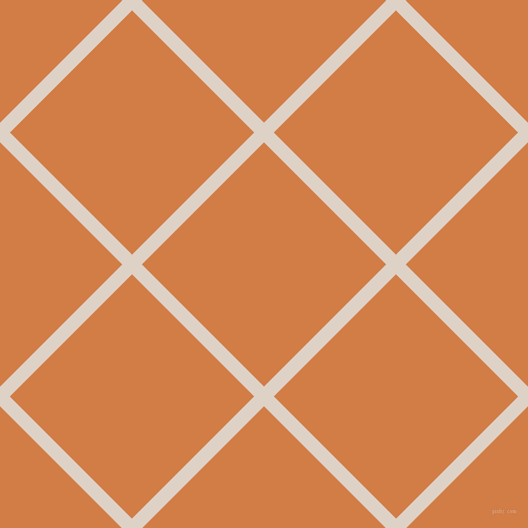 45/135 degree angle diagonal checkered chequered lines, 20 pixel lines width, 249 pixel square size, Pearl Bush and Raw Sienna plaid checkered seamless tileable