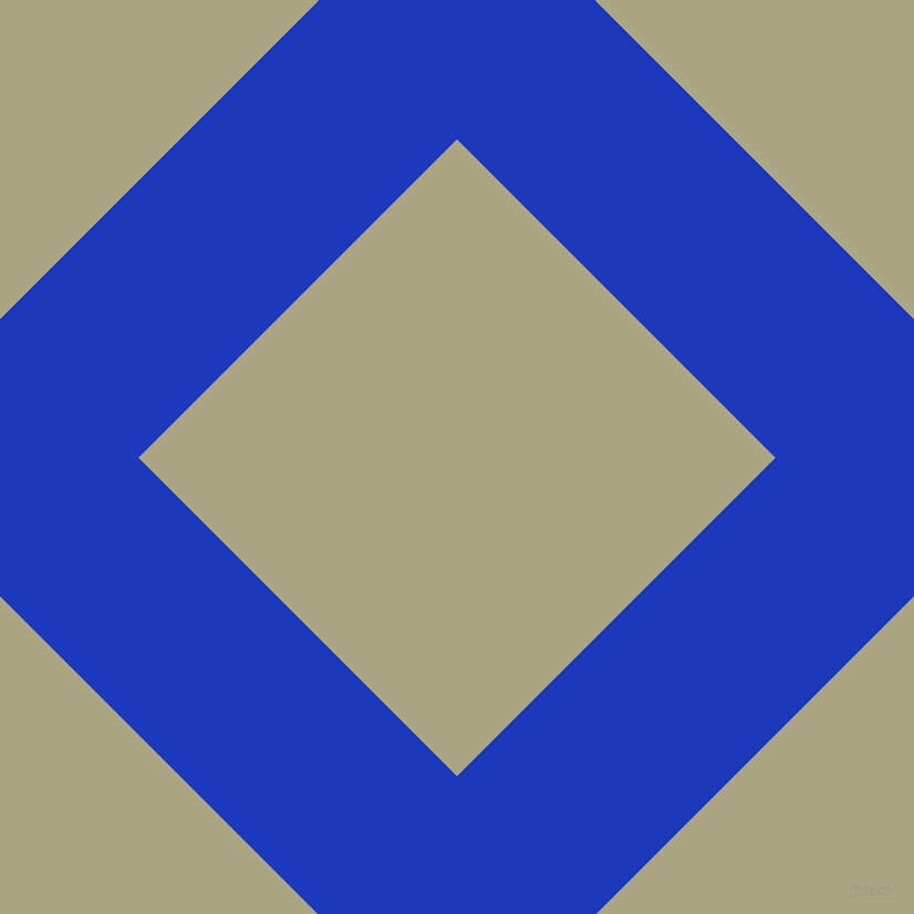 45/135 degree angle diagonal checkered chequered lines, 177 pixel line width, 407 pixel square size, Persian Blue and Neutral Green plaid checkered seamless tileable