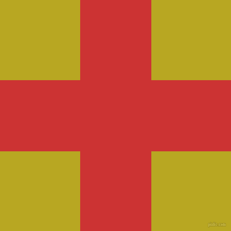 checkered chequered horizontal vertical lines, 142 pixel lines width, 319 pixel square size, Persian Red and Earls Green plaid checkered seamless tileable