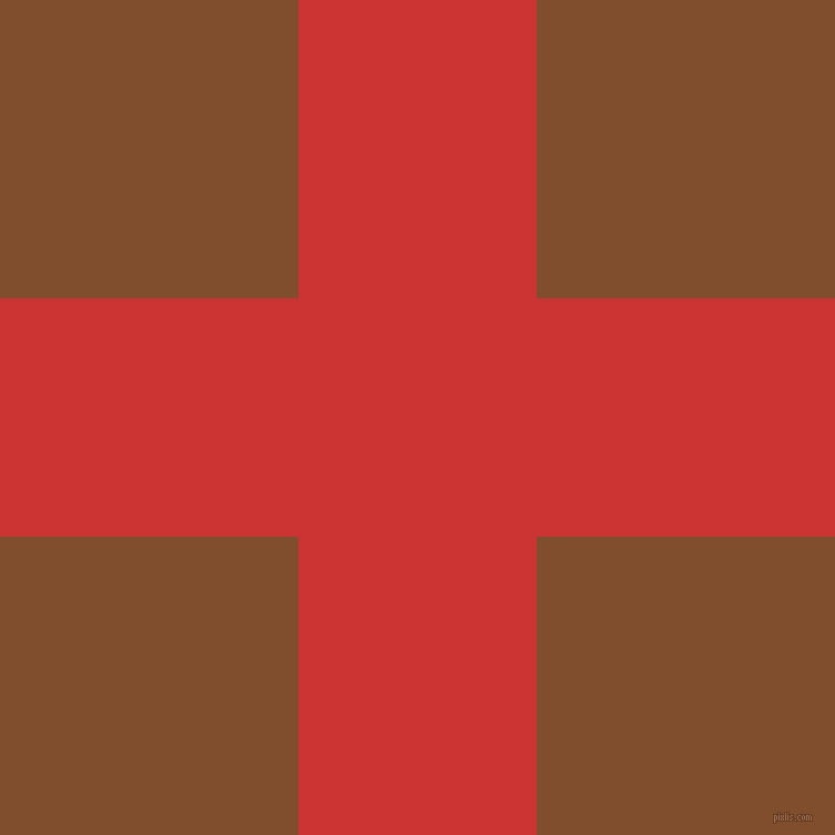 checkered chequered horizontal vertical lines, 215 pixel lines width, 538 pixel square size, Persian Red and Korma plaid checkered seamless tileable