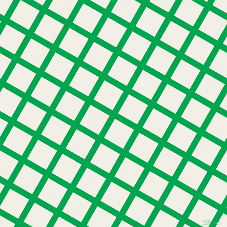 60/150 degree angle diagonal checkered chequered lines, 12 pixel line width, 43 pixel square size, Pigment Green and Alabaster plaid checkered seamless tileable