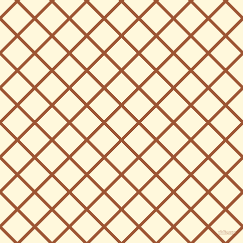 45/135 degree angle diagonal checkered chequered lines, 6 pixel line width, 43 pixel square size, Piper and Corn Silk plaid checkered seamless tileable