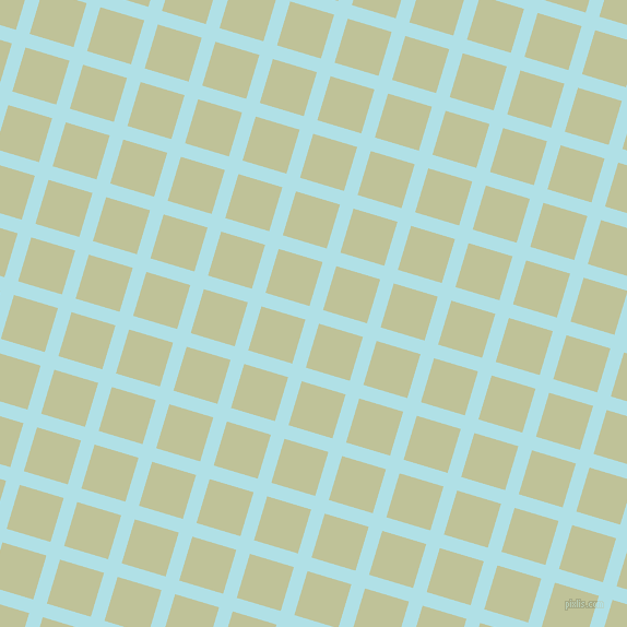 73/163 degree angle diagonal checkered chequered lines, 13 pixel line width, 42 pixel square size, Powder Blue and Green Mist plaid checkered seamless tileable