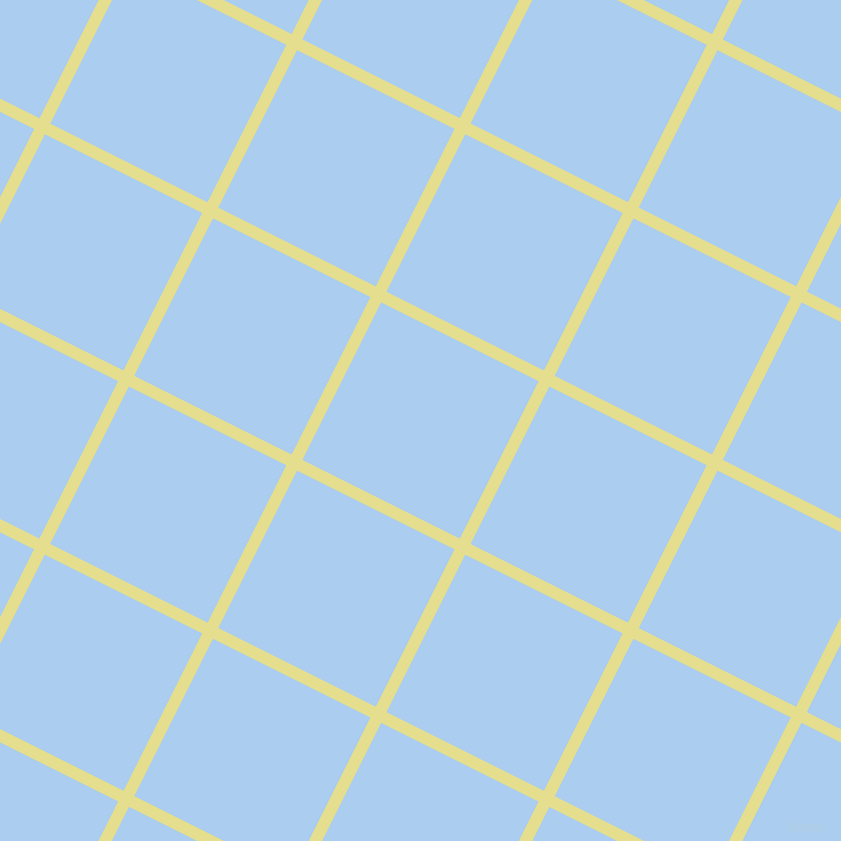 63/153 degree angle diagonal checkered chequered lines, 12 pixel line width, 176 pixel square size, Primrose and Pale Cornflower Blue plaid checkered seamless tileable