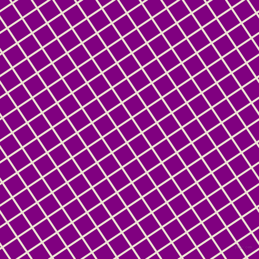 34/124 degree angle diagonal checkered chequered lines, 4 pixel line width, 32 pixel square size, Quarter Spanish White and Purple plaid checkered seamless tileable